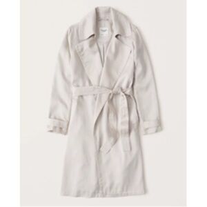 Abercrombie women’s drapey open trench coat